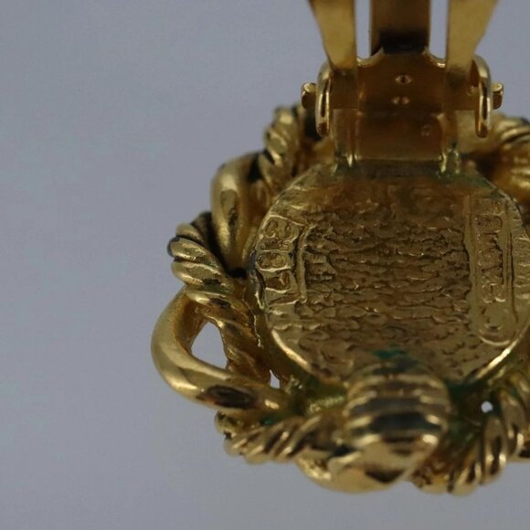 CHANEL Earring metal Gold CC Auth bs20026 - Picture 10 of 15